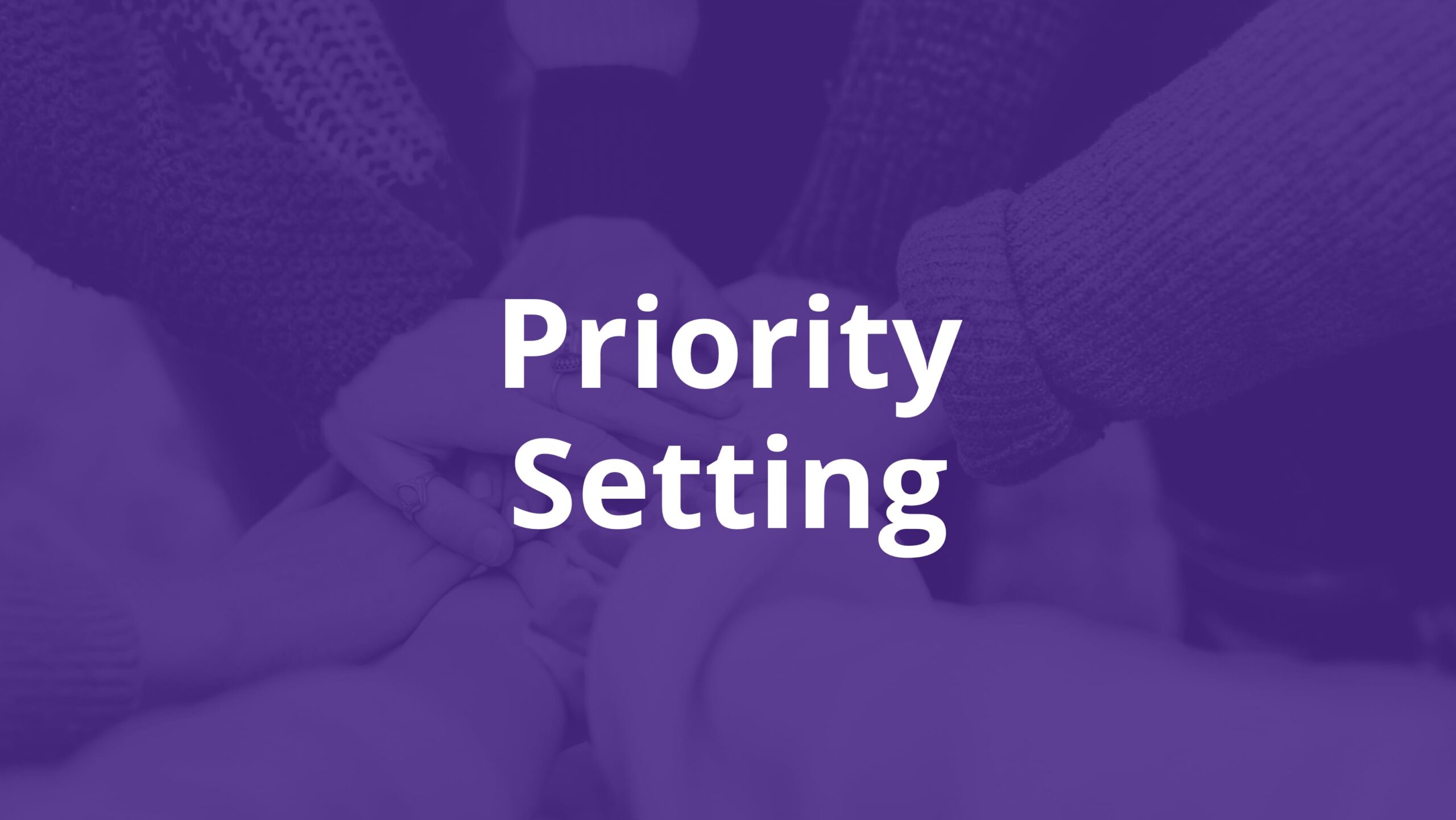 Read more about the article Priority Setting (Virtual)
